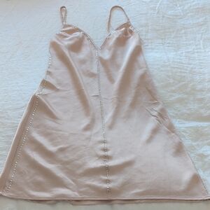 Victoria's Secret Blush Chemise with Silver Accents